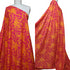 EXCLUSIVE 90% Linen 10% Silk – 'Floral Hero' | Magenta & Persimmon Orange